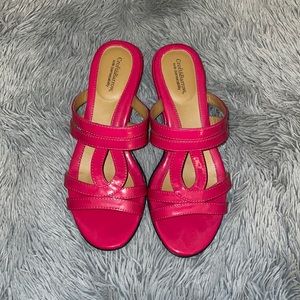 Pink Heeled Sandals